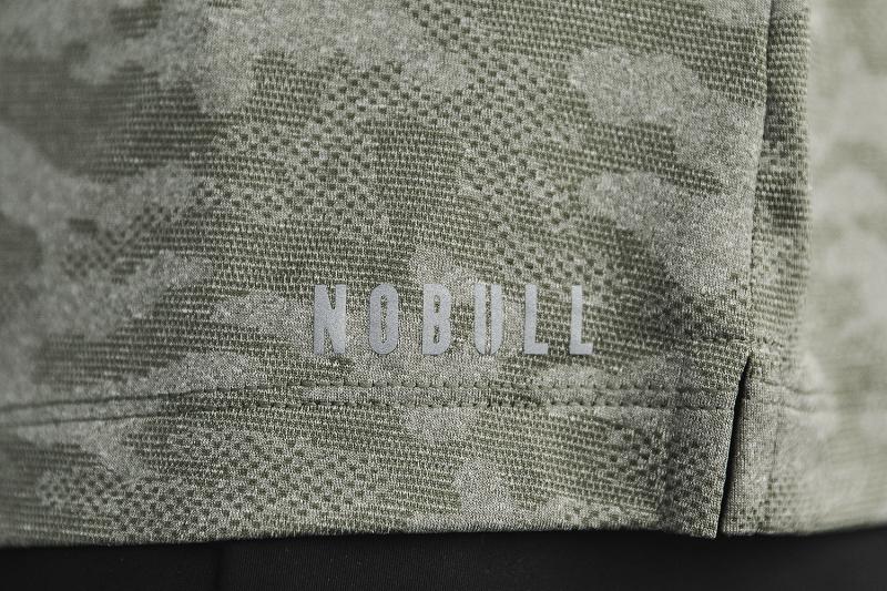 Women's Nobull WoLightweight Textured Polo (CAMO) Shorts Camo | SG A3164H